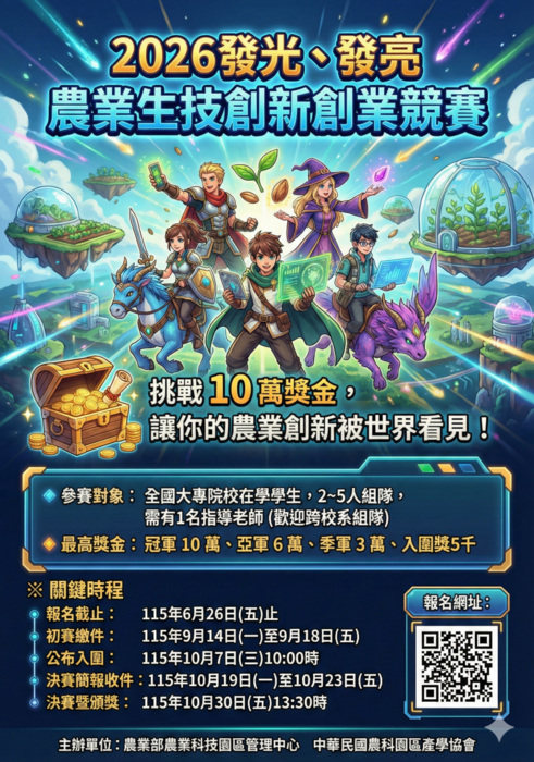 農科協會115年【農業生技創新創業競賽】圖片